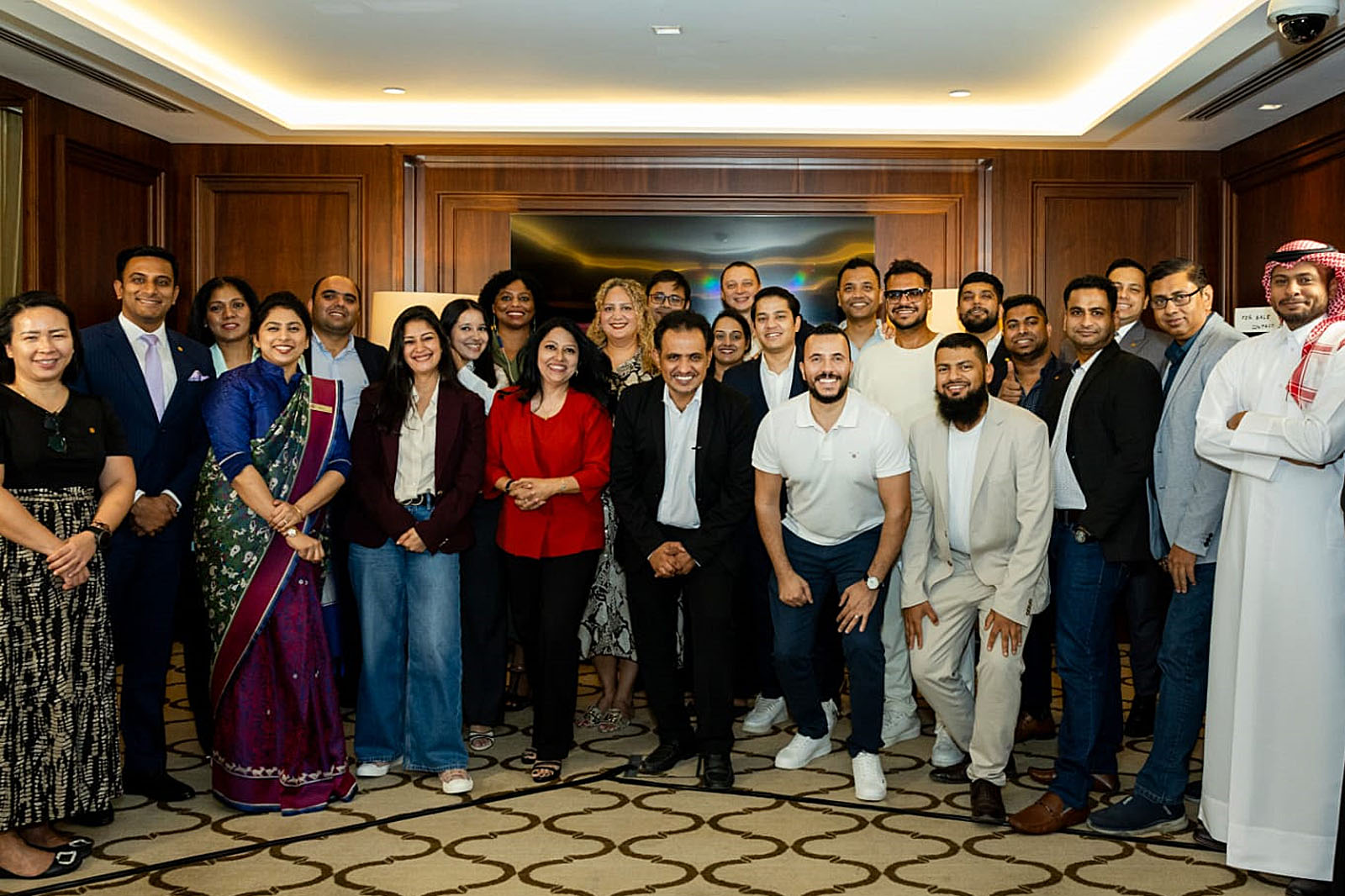 Participants and Mohammed Qahtani at The Power of Words masterclass in Dubai