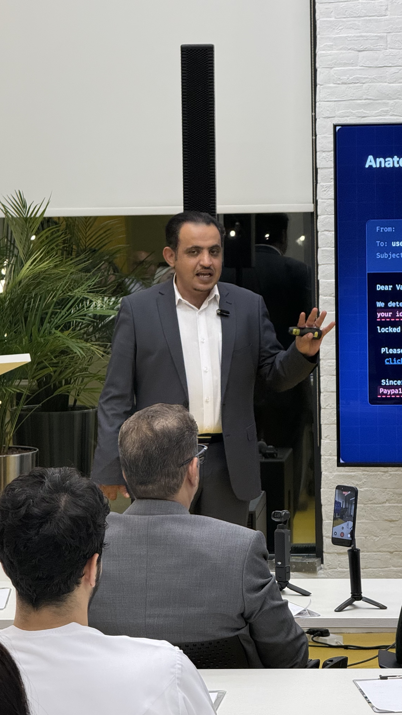 Moment from the Cybersecurity for Everyone event at In5Tech, Dubai